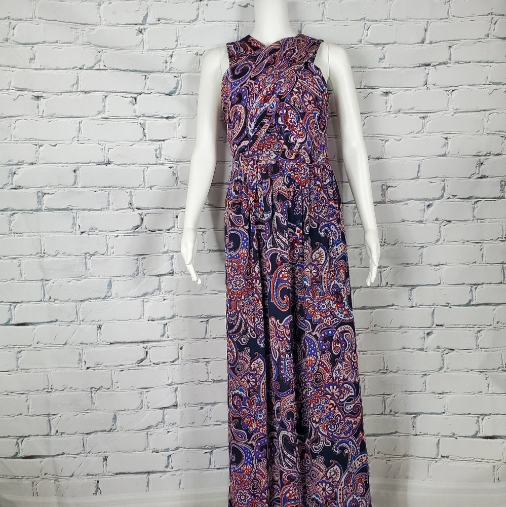 Shoshanna Silk Paisley Maxi Dress